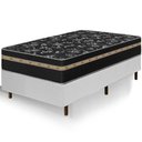 Ver imagem 1 de Cama Box Branca + Colchão Solteiro King Ortho Suport Ortopédico Espuma D33 Pillow Paparazzi
