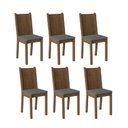 Ver imagem 1 de Kit 6 Cadeiras 4290 Madesa Rustic/silver