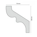Ver imagem 2 de Roda Teto Perfil de Poliestireno S80 Branco Homestar