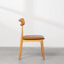 Ver imagem 6 de Conjunto Mesa de Jantar Square Redonda Louro Freijó - 88cm + 4 Cadeiras Dalí Encosto Palha Larga - C