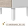 Balcao Para Pia 120cm MDF Kali Premium 12214x16 Branco Arezzo Rustico Nicioli - 5