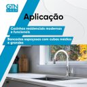 Ver imagem 5 de Torneira de Cozinha Mesa Bica Alta Flexível 1/4 de Volta Allure Mouve Viqua - Branco Metalizado
