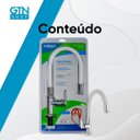 Ver imagem 2 de Torneira de Cozinha Mesa Bica Alta Flexível 1/4 de Volta Allure Mouve Viqua - Branco Metalizado