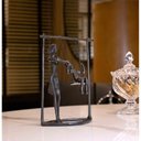 Ver imagem 5 de Escultura Em Metal Preto Balanço 18x13,5cm