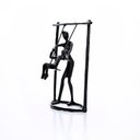 Ver imagem 6 de Escultura Em Metal Preto Balanço 18x13,5cm