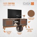 Ver imagem 4 de Rack com Painel para TV até 60 Polegadas Retrô Safira Versátile 