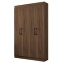 Ver imagem 3 de Armário Multiuso Albuquerque 4 Portas 8 Prateleiras Castanho - Panorama Móveis