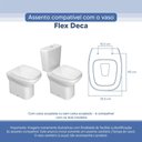 Ver imagem 3 de Tampa Vaso Sanitário Poliester Acrilico Flex Branco para Bacia Deca