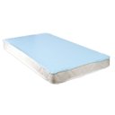 Ver imagem 1 de Capa Protetora de Colchão Impermeável Casal Queen 158x198cm com Elástico: Azul Bebê