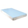 Capa Protetora de Colchão Impermeável Casal Queen 158x198cm com Elástico: Azul Bebê - 1