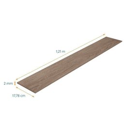 Kit 58m² Piso Vinílico em Régua 17,78cm x 2mm x 1,21m Sofisticato Ruffino - 3