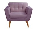 Ver imagem 3 de Poltrona Decorativa Bruna Living Sala Quarto Recepção - Veludo Roxo 380