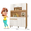 Ver imagem 4 de Cozinha Compacta Magazin 120 Freijó com Off White Cristal Freijo com Off White
