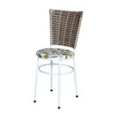 Ver imagem 3 de 2 Cadeiras Branca para Mesa Hawai Avelã Assento Floral:floral Orquídea