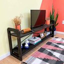 Ver imagem 2 de Rack de TV de Madeira Pinus Linea Tabaco
