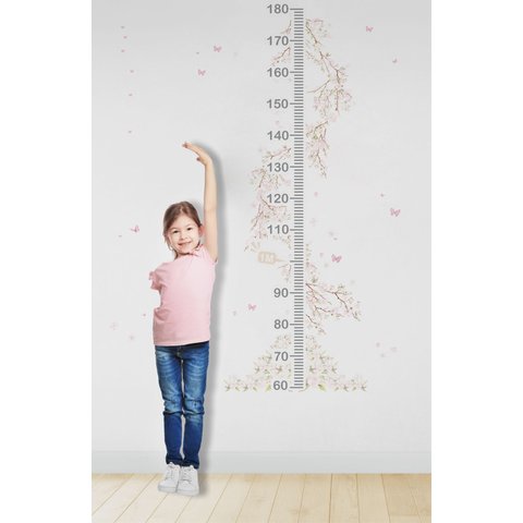 Régua de Crescimento Infantil Menina Floral Jardim