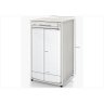 Armário Gabinete Suporte para Frigobar 760 - Plata Móveis - Malaga - 4