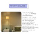Ver imagem 2 de Pendente Eclipse Luminaria de Teto Minimalista