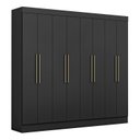 Ver imagem 3 de Guarda Roupa Casal 8 Portas 2 Gavetas Nova York Yescasa