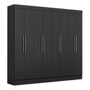 Ver imagem 3 de Guarda Roupa Casal 8 Portas 2 Gavetas Nova York Yescasa