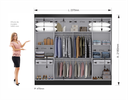 Ver imagem 4 de Guarda Roupa Casal 8 Portas 2 Gavetas Nova York Yescasa