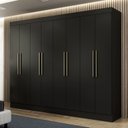 Ver imagem 1 de Guarda Roupa Casal 8 Portas 2 Gavetas Nova York Yescasa