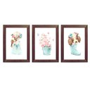 Ver imagem 3 de 3 Quadros Decorativos Menina Aquarela Cachorrinho:Branca