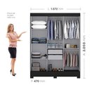 Ver imagem 5 de Guarda Roupa Casal com Espelho 3 Portas Atenas Yescasa