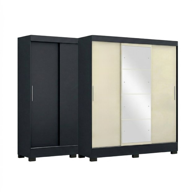 Guarda Roupa Casal com Espelho 3 Portas Atenas Yescasa