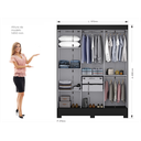 Ver imagem 6 de Guarda Roupa Casal com Espelho 3 Portas Atenas Yescasa