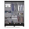 Guarda Roupa Casal 3 Portas Atenas Yescasa - 3