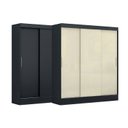 Ver mais imagens de Guarda Roupa Casal 3 Portas 2 Gavetas 157cm Istambul Yescasa Preto