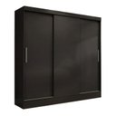 Ver imagem 2 de Guarda Roupa Casal 3 Portas 2 Gavetas 157cm Istambul Yescasa Preto