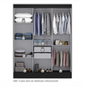 Guarda Roupa Casal 3 Portas 2 Gavetas 157cm Istambul Yescasa - 4