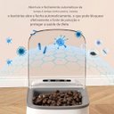 Ver imagem 6 de Comedouro Automatico Pet Cao Gato Cachorro Raçao Petisco Sensor Movimento Presença Temporizador Prog
