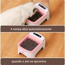 Ver imagem 2 de Comedouro Automatico Pet Cao Gato Cachorro Raçao Petisco Sensor Movimento Presença Temporizador Prog