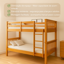 Ver imagem 6 de Beliche Duplo Adulto Solteiro de Madeira Maciça Resistente