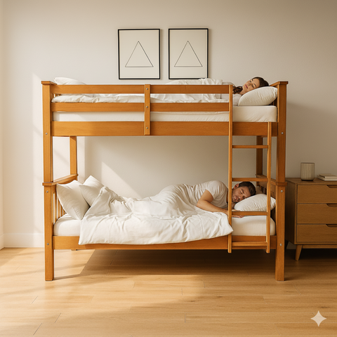 Beliche Duplo Adulto Solteiro de Madeira Maciça Resistente