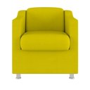 Ver imagem 4 de Kit 02 Poltronas Recepção Consultório Suede Balaqui Decor Cor:amarelo