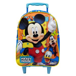 Mochila Infantil de Rodinha Carrinho Mickey X Grande Ref 10500 Xeryus Mochila de Carrinho Mala de ro