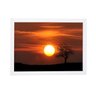 Quadro 24x33cm paisagem relaxante por do sol brc7346 - 1