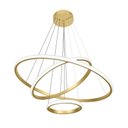 Ver imagem 1 de Pendente Led Aliança Triplo Blumenau Ø600mm Bivolt 60w 3.000k Dourado