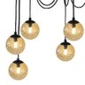 Pendente Spider Preto com Globos Âmbar para 8 Lâmpadas G9 de Led - 3
