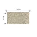 Ver imagem 3 de Revestimento de Parede Pedra Leve Decorativa 3D 120cm x 60cm x 3cm Formaco Decor Marrom/Marfim
