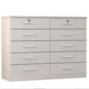 Ver imagem 2 de Cômoda Gaveteiro Ambiente Milão com Chave Neve - Novo Horizonte