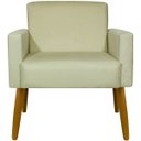 Ver imagem 3 de Poltrona Hope Decorativa Confortável para Sala Quarto Recepção Tecido Suede Pés Palito