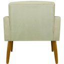 Ver imagem 2 de Poltrona Hope Decorativa Confortável para Sala Quarto Recepção Tecido Suede Pés Palito