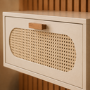 Ver imagem 3 de Rack com Painel Ripado TV até 75" 180cm Suspenso MDF Sala de Estar Quarto Estela Madeira:Off White/N