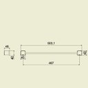 Ver imagem 5 de Toalheiro para Banheiro Linear Block 26794 Meber - Cromado