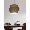 Ver mais imagens de Lustre Sala de Jantar com Desvio Vivare Md-4400 Cúpula em Tecido 55cm Cáqui 127/220v